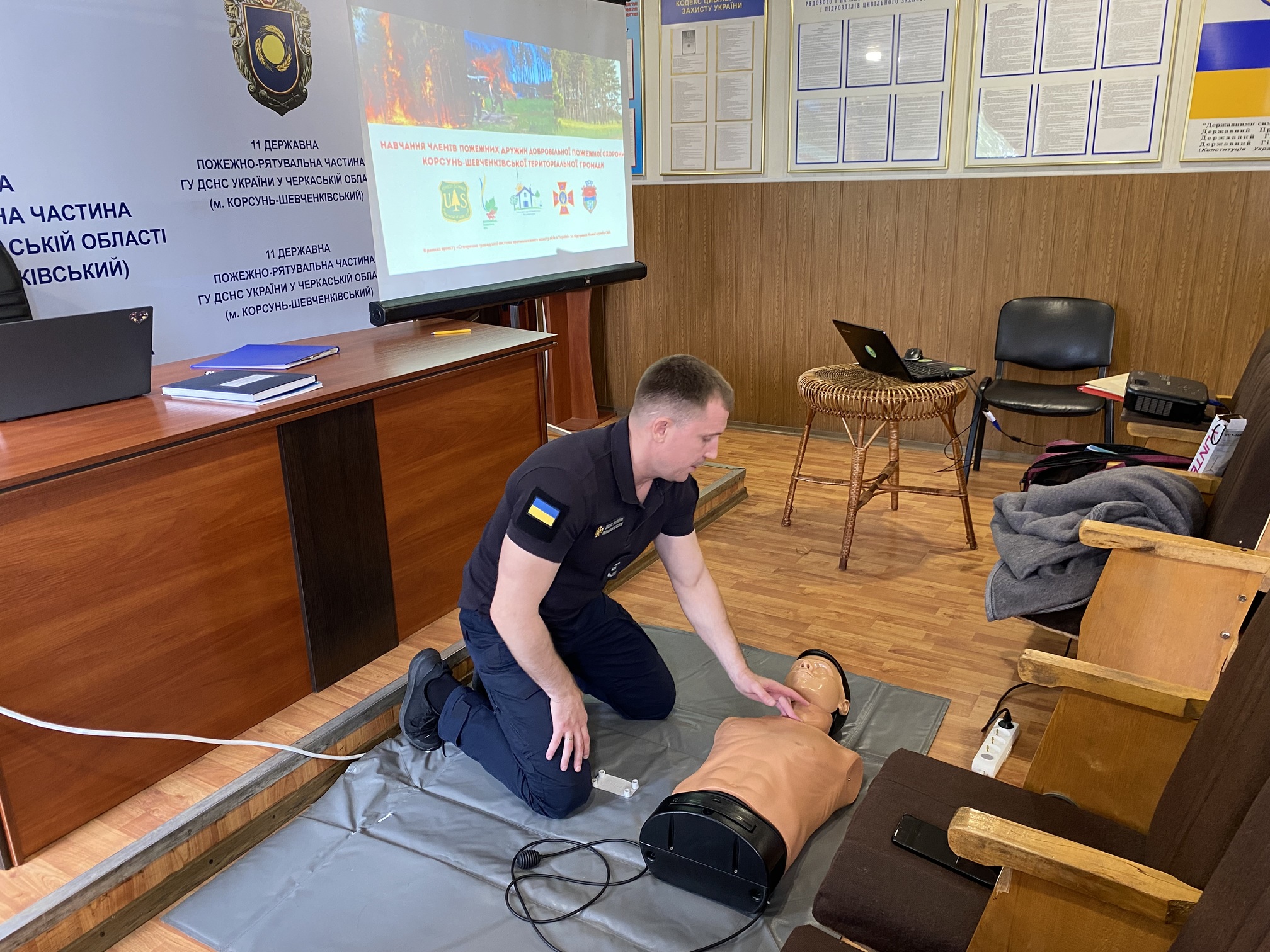 Навчання членів добровільної пожежної дружини 28 червня 2023 року