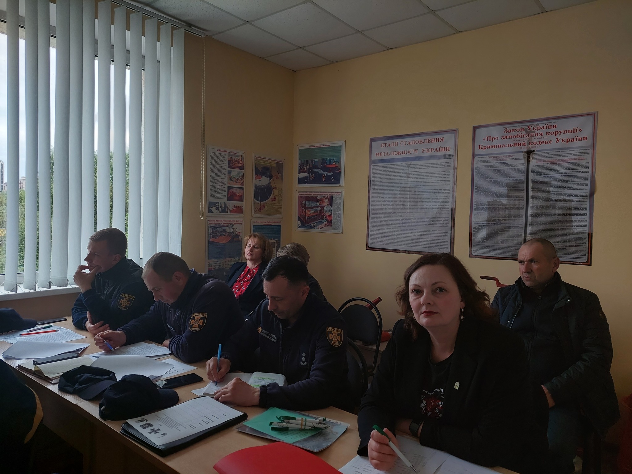 теоритичне навчання членів добровільої пожежної охорони